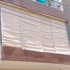 High-Rise Balcony Shade — Dwarka, Delhi